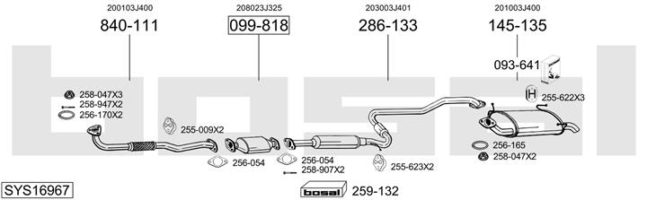 Bosal SYS16967 Tłumik SYS16967: Dobra cena w Polsce na 2407.PL - Kup Teraz!