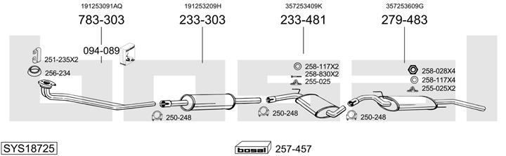 Bosal SYS18725 Глушитель SYS18725: Отличная цена - Купить в Польше на 2407.PL!