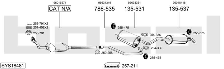 Bosal SYS18481 Muffler assy SYS18481: Buy near me at 2407.PL in Poland at an Affordable price!