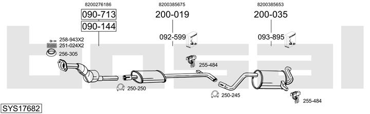 Bosal SYS17682 Глушитель SYS17682: Отличная цена - Купить в Польше на 2407.PL!