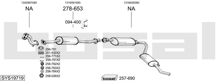 Bosal SYS19719 Глушитель SYS19719: Отличная цена - Купить в Польше на 2407.PL!
