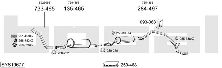 Bosal SYS19677 Глушник SYS19677: Приваблива ціна - Купити у Польщі на 2407.PL!