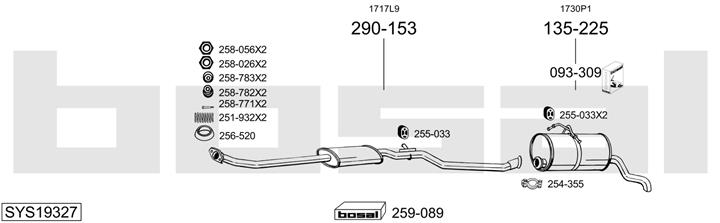 Bosal SYS19327 Глушитель SYS19327: Отличная цена - Купить в Польше на 2407.PL!