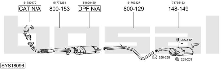 Bosal SYS18096 Tłumik SYS18096: Dobra cena w Polsce na 2407.PL - Kup Teraz!