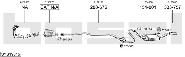 Bosal SYS19015 Tłumik SYS19015: Dobra cena w Polsce na 2407.PL - Kup Teraz!