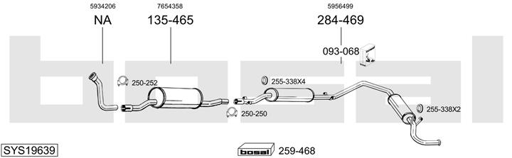 Bosal SYS19639 Глушитель SYS19639: Отличная цена - Купить в Польше на 2407.PL!