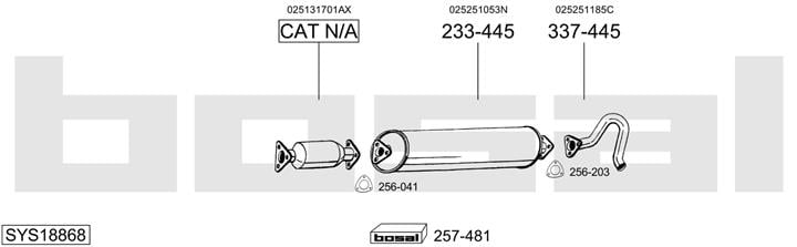 Bosal SYS18868 Muffler assy SYS18868: Buy near me at 2407.PL in Poland at an Affordable price!