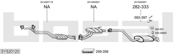 Bosal SYS20120 Глушитель SYS20120: Отличная цена - Купить в Польше на 2407.PL!
