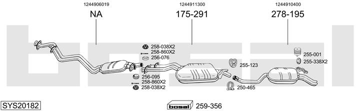 Bosal SYS20182 Глушник SYS20182: Приваблива ціна - Купити у Польщі на 2407.PL!