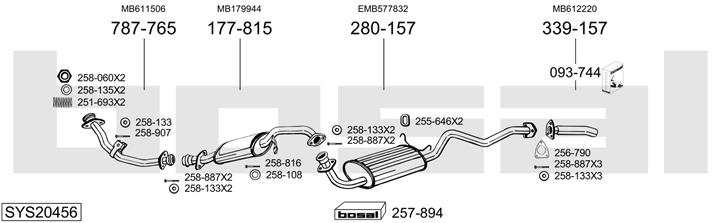 Bosal SYS20456 Глушитель SYS20456: Купить в Польше - Отличная цена на 2407.PL!