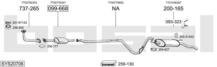 Bosal SYS20706 Tłumik SYS20706: Dobra cena w Polsce na 2407.PL - Kup Teraz!