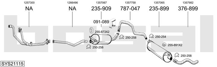 Bosal SYS21115 Глушитель SYS21115: Отличная цена - Купить в Польше на 2407.PL!