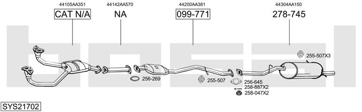 Bosal SYS21702 Tłumik SYS21702: Dobra cena w Polsce na 2407.PL - Kup Teraz!