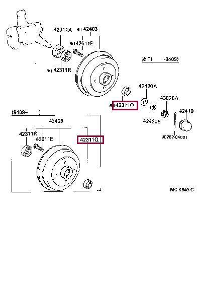 Toyota 90368-17017 Wheel bearing kit 9036817017: Buy near me at 2407.PL in Poland at an Affordable price!