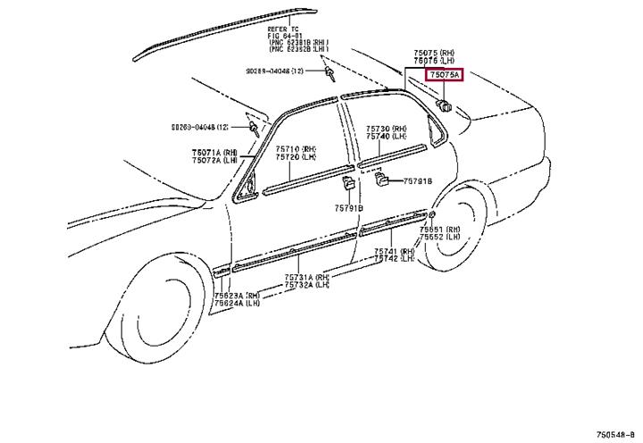 Toyota 75392-33010 Spinki do mocowania listwy 7539233010: Dobra cena w Polsce na 2407.PL - Kup Teraz!