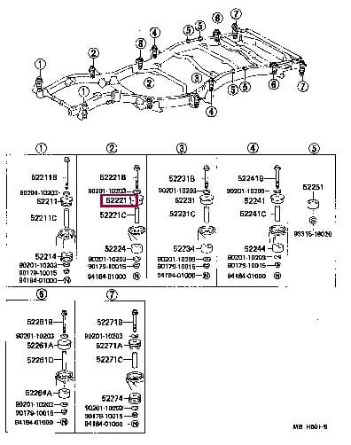 Toyota 52203-60030 Poduszka 5220360030: Atrakcyjna cena w Polsce na 2407.PL - Zamów teraz!