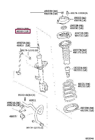 Toyota 48520-49805 Amortyzator 4852049805: Dobra cena w Polsce na 2407.PL - Kup Teraz!