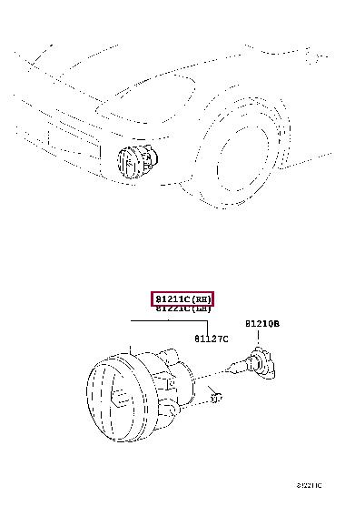 

reflektor przeciwmgielny 8121152061 Toyota