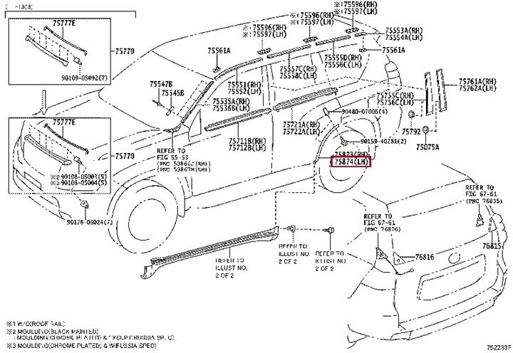 Toyota 75874-60030 Formowanie ass-m. skrzydełka 7587460030: Dobra cena w Polsce na 2407.PL - Kup Teraz!