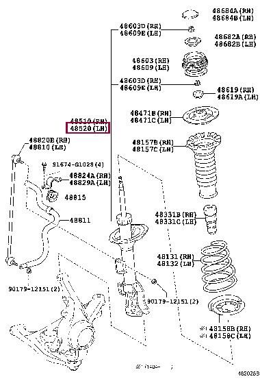 Toyota 48520-59455 Shock absorber assy 4852059455: Buy near me in Poland at 2407.PL - Good price!