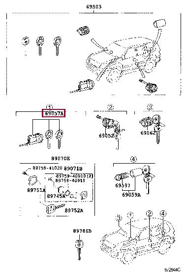 

wyłącznik zapłonu 6905760361 Toyota