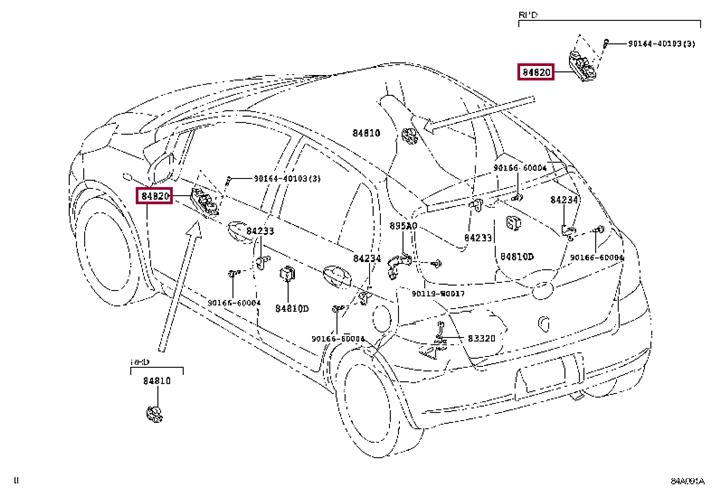 Toyota 84820-02230 Blok przełączników szyb 8482002230: Atrakcyjna cena w Polsce na 2407.PL - Zamów teraz!