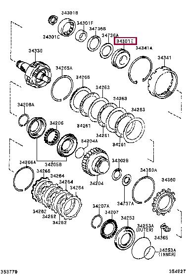 Toyota 90369-43015 Підшипник маточини 9036943015: Приваблива ціна - Купити у Польщі на 2407.PL!