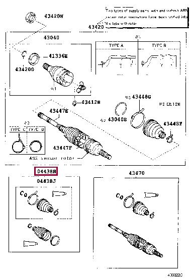 Toyota 04428-12260 Bellow, driveshaft 0442812260: Buy near me in Poland at 2407.PL - Good price!