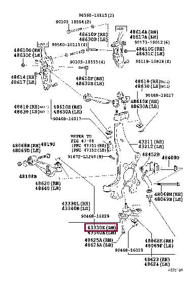 Toyota 43330-59145 Ball joint 4333059145: Buy near me in Poland at 2407.PL - Good price!