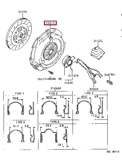 Toyota 31210-32130 Clutch thrust plate 3121032130: Buy near me in Poland at 2407.PL - Good price!