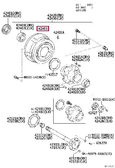 Toyota 42431-36150 Bęben hamulcowy 4243136150: Dobra cena w Polsce na 2407.PL - Kup Teraz!