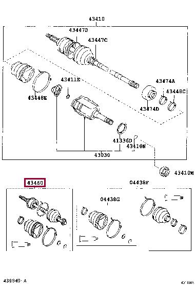 Toyota 43460-09P40 Шарнір рівних кутових швидкостей (ШРКШ) 4346009P40: Купити у Польщі - Добра ціна на 2407.PL!