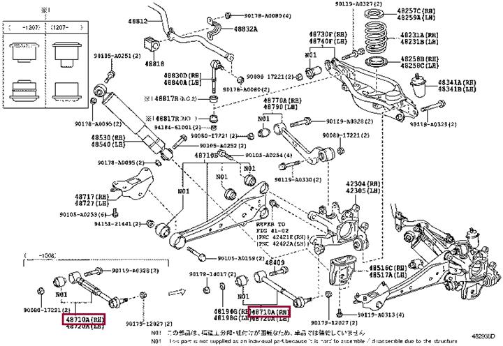 Toyota 48710-0R010 Wahacz zawieszenia 487100R010: Dobra cena w Polsce na 2407.PL - Kup Teraz!