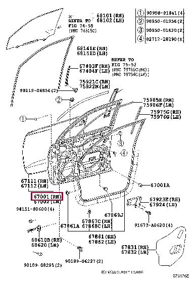 Toyota 67001-60711 Beifahrertür rechts 6700160711: Bestellen Sie in Polen zu einem guten Preis bei 2407.PL!