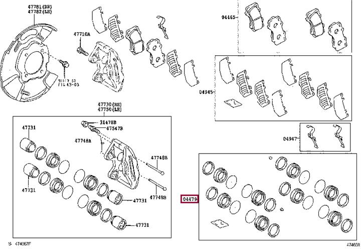 Toyota 04478-0K040 Автозапчастина 044780K040: Купити у Польщі - Добра ціна на 2407.PL!