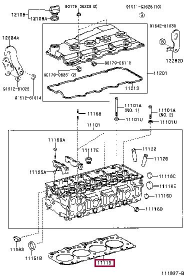 Toyota 11115-30030-E0 Прокладка ГБЦ 1111530030E0: Отличная цена - Купить в Польше на 2407.PL!