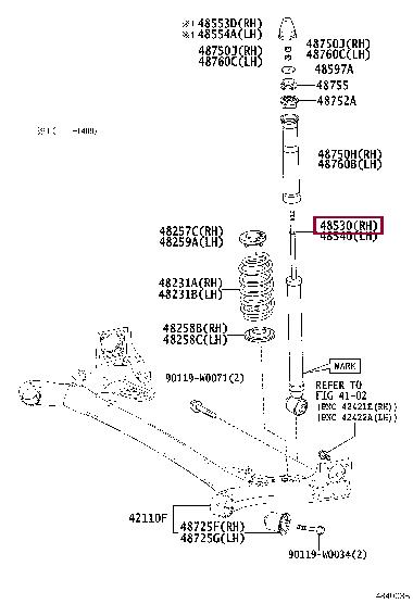 Toyota 48530-0H051 Auto part 485300H051: Buy near me at 2407.PL in Poland at an Affordable price!