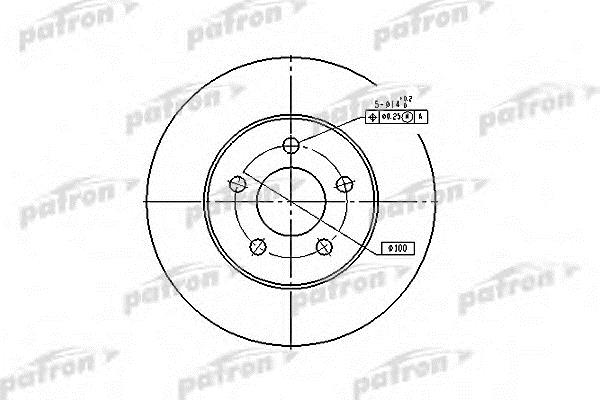 Patron PBD5371 Wentylowana przednia tarcza hamulcowa PBD5371: Dobra cena w Polsce na 2407.PL - Kup Teraz!