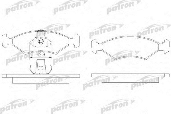 Patron PBP1081 Brake Pad Set, disc brake PBP1081: Buy near me in Poland at 2407.PL - Good price!
