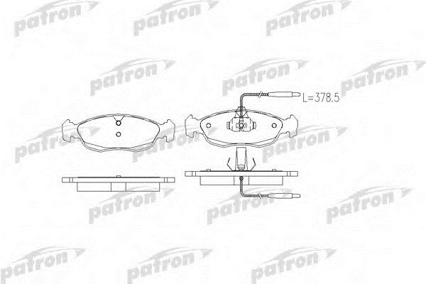 Patron PBP1168 Brake Pad Set, disc brake PBP1168: Buy near me in Poland at 2407.PL - Good price!