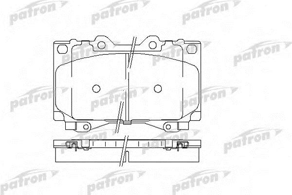 Patron PBP1456 Brake Pad Set, disc brake PBP1456: Buy near me in Poland at 2407.PL - Good price!