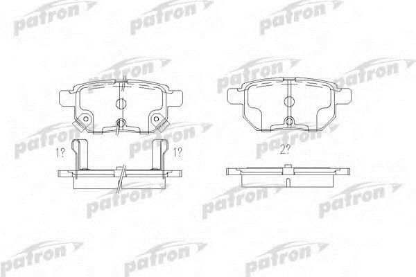 Patron PBP4042 Brake Pad Set, disc brake PBP4042: Buy near me in Poland at 2407.PL - Good price!