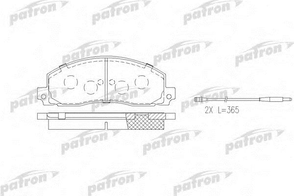Patron PBP414 Brake Pad Set, disc brake PBP414: Buy near me at 2407.PL in Poland at an Affordable price!