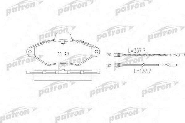 Patron PBP874 Brake Pad Set, disc brake PBP874: Buy near me in Poland at 2407.PL - Good price!
