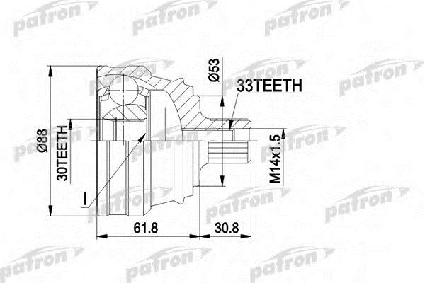 Patron PCV1091 Wellengelenk PCV1091: Kaufen Sie zu einem guten Preis in Polen bei 2407.PL!