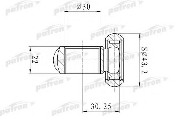Patron PTD006 Antriebswelle-Dreifingergelenk PTD006: Kaufen Sie zu einem guten Preis in Polen bei 2407.PL!