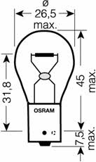 Osram 7507-02B Лампа розжарювання жовта PY21W 12V 21W 750702B: Приваблива ціна - Купити у Польщі на 2407.PL!