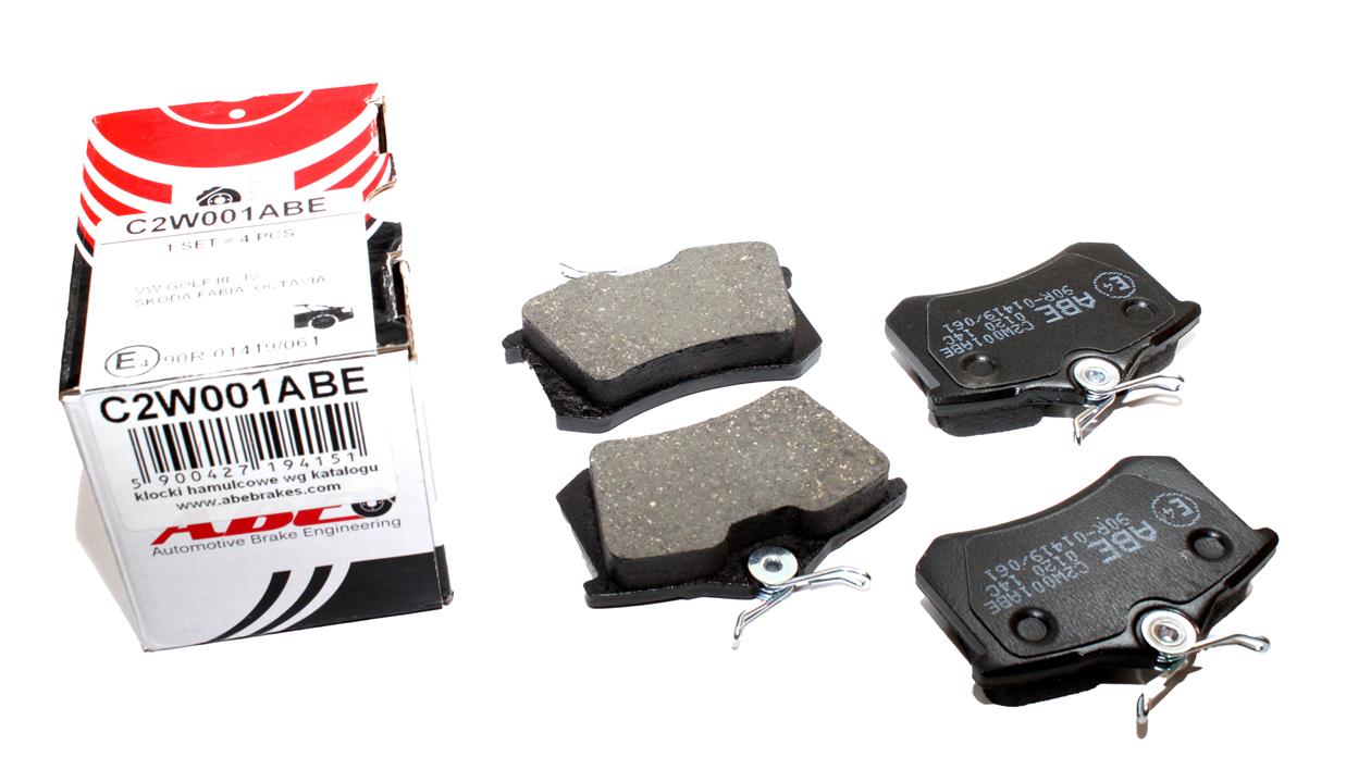 Rear disc brake pads, set ABE C2W001ABE
