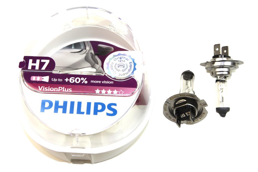 Żarówka halogenowa Philips Visionplus +60% 12V H7 55W +60% Philips 12972VPS2