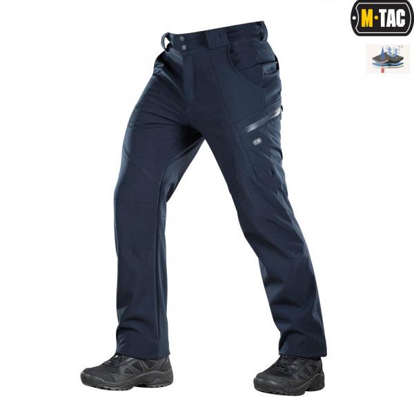 spodnie Soft Shell Winter Dark Navy Blue 2XL M-Tac 20306015-2XL